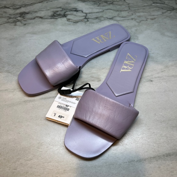 Zara Purple Sandals Size 40